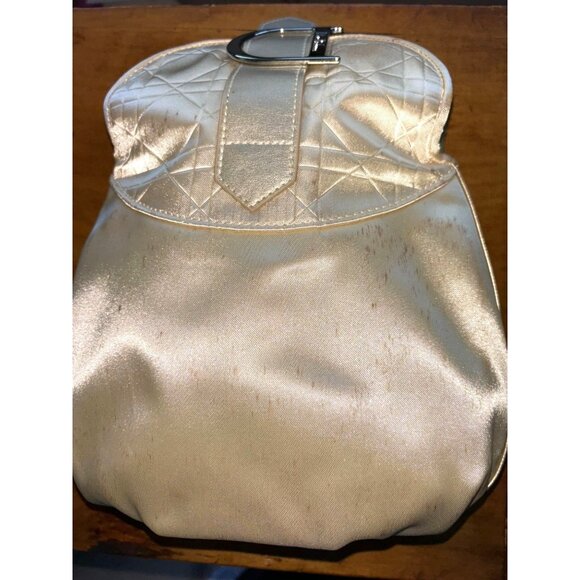 Dior Jadore Cosmetic Bag Only.  Satin Snap Clutch Bag Dior Logo Orig. box - READ - Picture 8 of 16